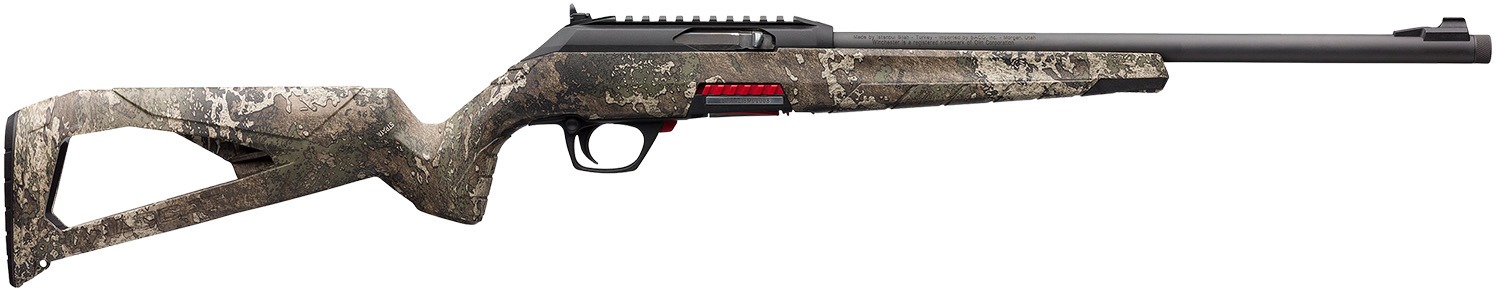 Winchester Repeating Arms 521111102 Wildcat SR Full Size 22 LR 10+1 16.50" Matte Blued Threaded Sporter Barrel, Picatinny Rail Matte Black Polymer Receiver, TrueTimber Strata Skeletonized Synthetic St