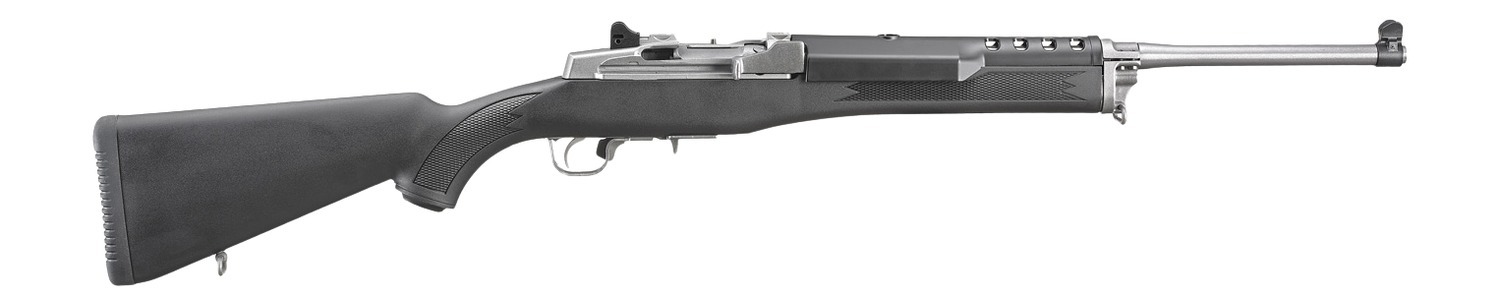 Ruger 5805 Mini-14 Ranch 223 Rem/5.56 NATO 5+1 18.50" Matte Stainless Steel Barrel, Matte Stainless Steel Drilled & Tapped Receiver, Black Synthetic Fixed Stock, Right Hand