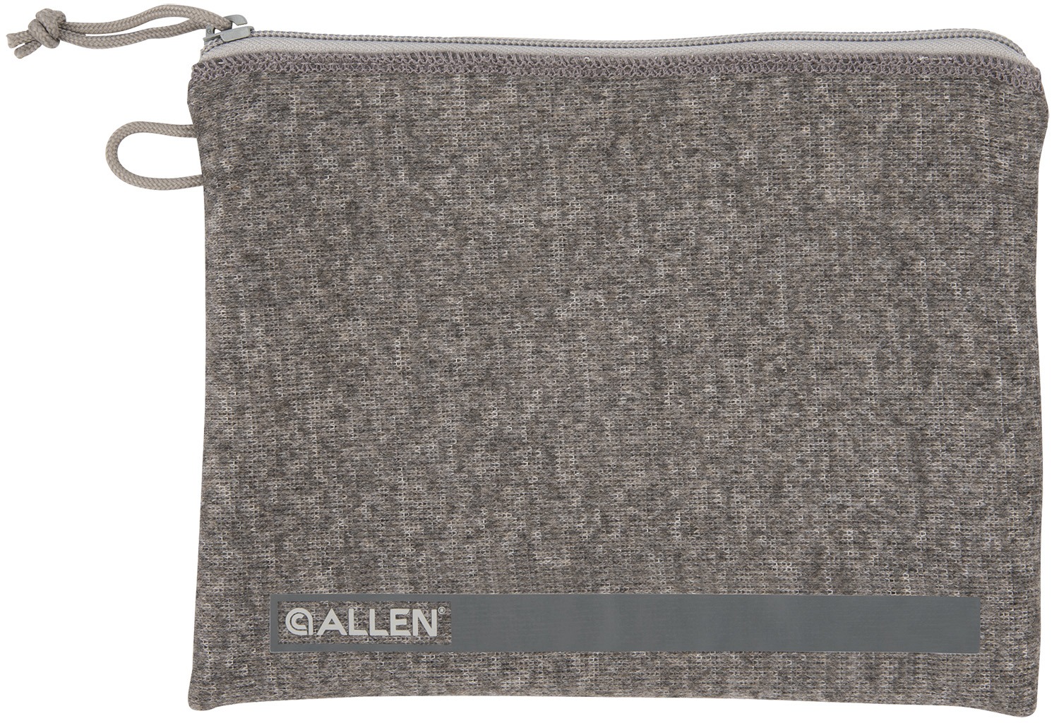 Allen 3627 Pistol Pouch Gray Polyester w/Lockable Zippers, ID Label & Fleece Lining Holds Full Size Handgun 7" L x 9" W Interior Dimensions