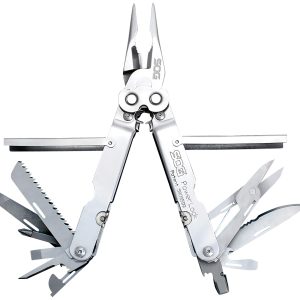 S.O.G SOG-S60N-CP PowerLock Polished 420 Stainless Steel 7" Long Includes Sheath