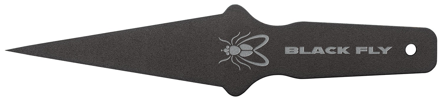 Cold Steel CS80STMA Black Fly Thrower Fixed Plain Black 1055 Carbon Steel Blade/Handle