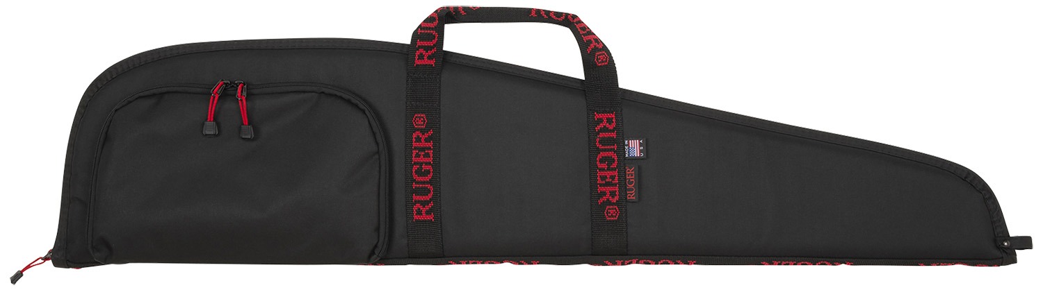 Ruger 27140 Rifle Case 40" Black Endura w/ Red Ruger Logo Accessory Pocket & Foam Padding