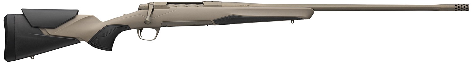 Browning 036066299 X-Bolt 2 Speed 6.8 Western 3+1 24" Desert Shadow Cerakote Threaded Sporter Barrel, Desert Shadow Cerakote Drilled & Tapped Steel Receiver, Fixed Flat Dark Earth Synthetic Stock