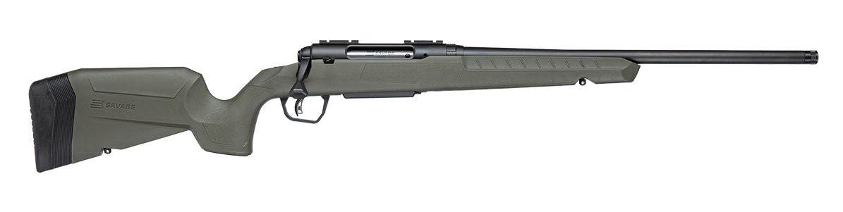 Savage Arms 33118 Axis 2 350 Legend 4+1 18" Matte Black Carbon Steel Threaded Barrel, Drilled & Tapped Receiver, OD Green Fixed w/Pistol Grip Synthetic Stock, Right Hand