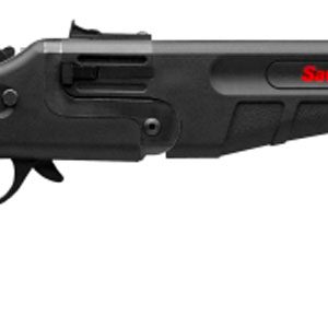 Savage Arms 22434 42 Takedown Compact 22 LR/410 Gauge 1rd 20" Satin Black Sporter Barrel, Satin Black Carbon Steel Receiver, Matte Black Fixed Synthetic Stock, Ambidextrous