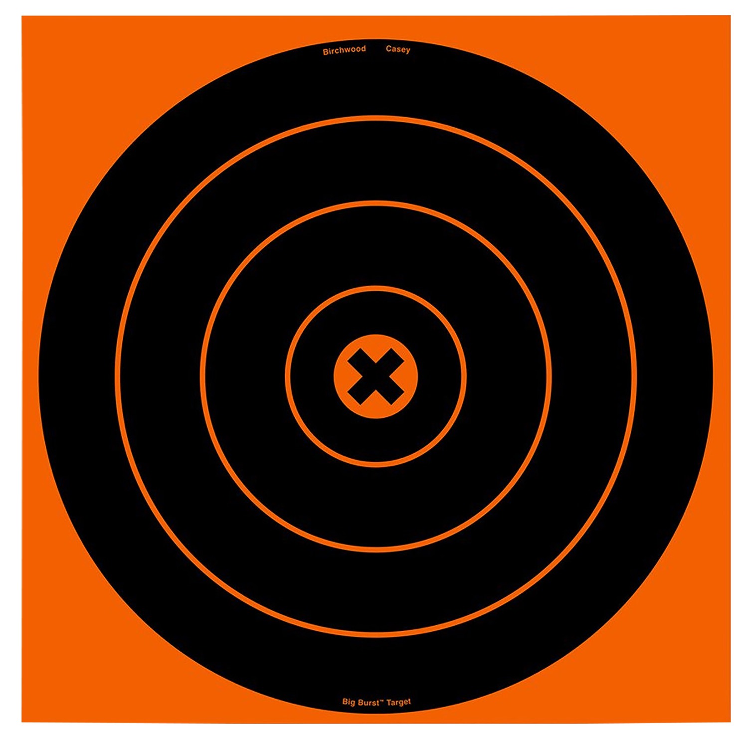 Birchwood Casey 36123 Big Burst Revealing Target Self-Adhesive Paper Black/Orange 12" Bullseye 3 Pack