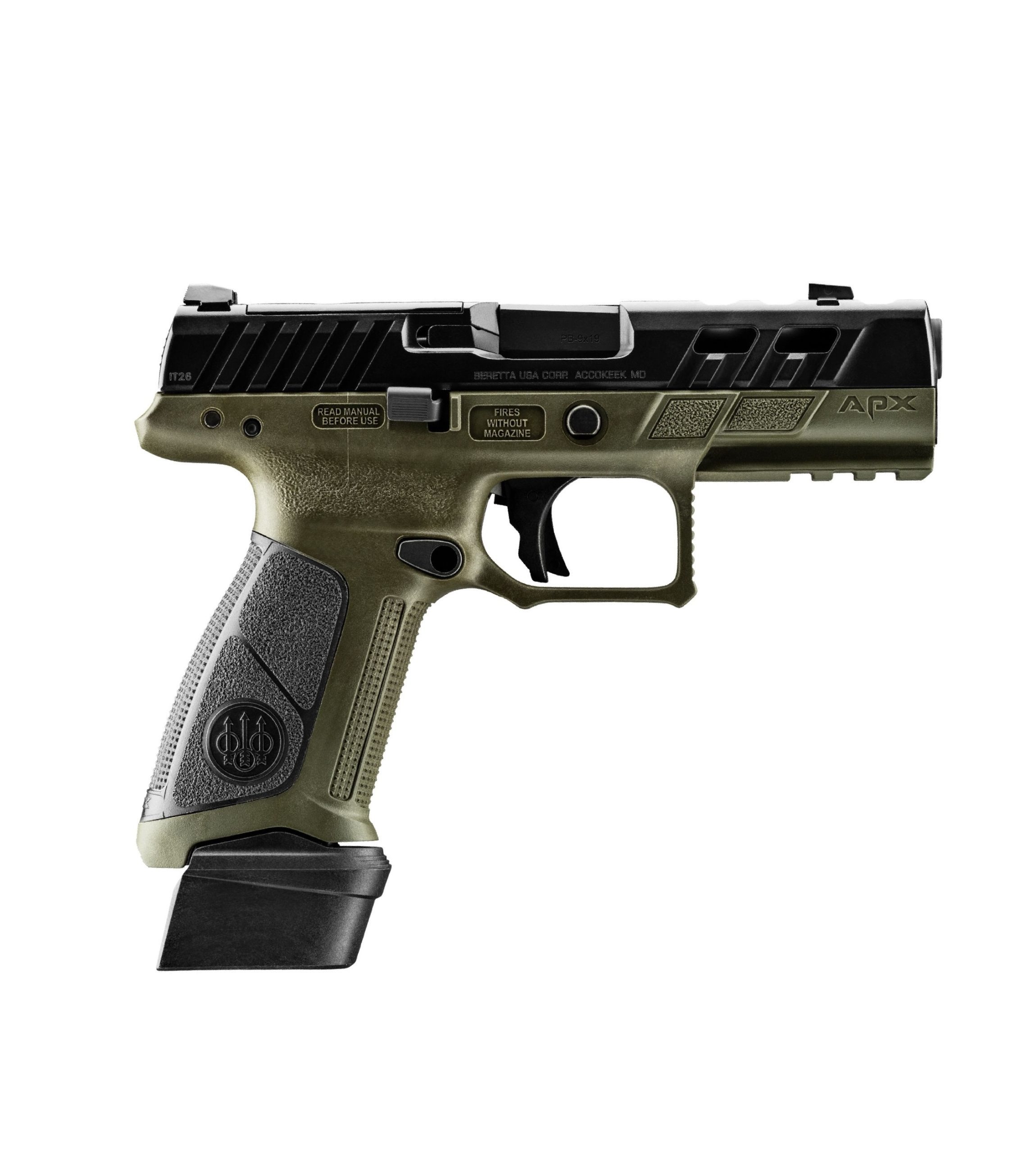 BERETTA APX A1 PORTED 9MM BLK/OD 21+1