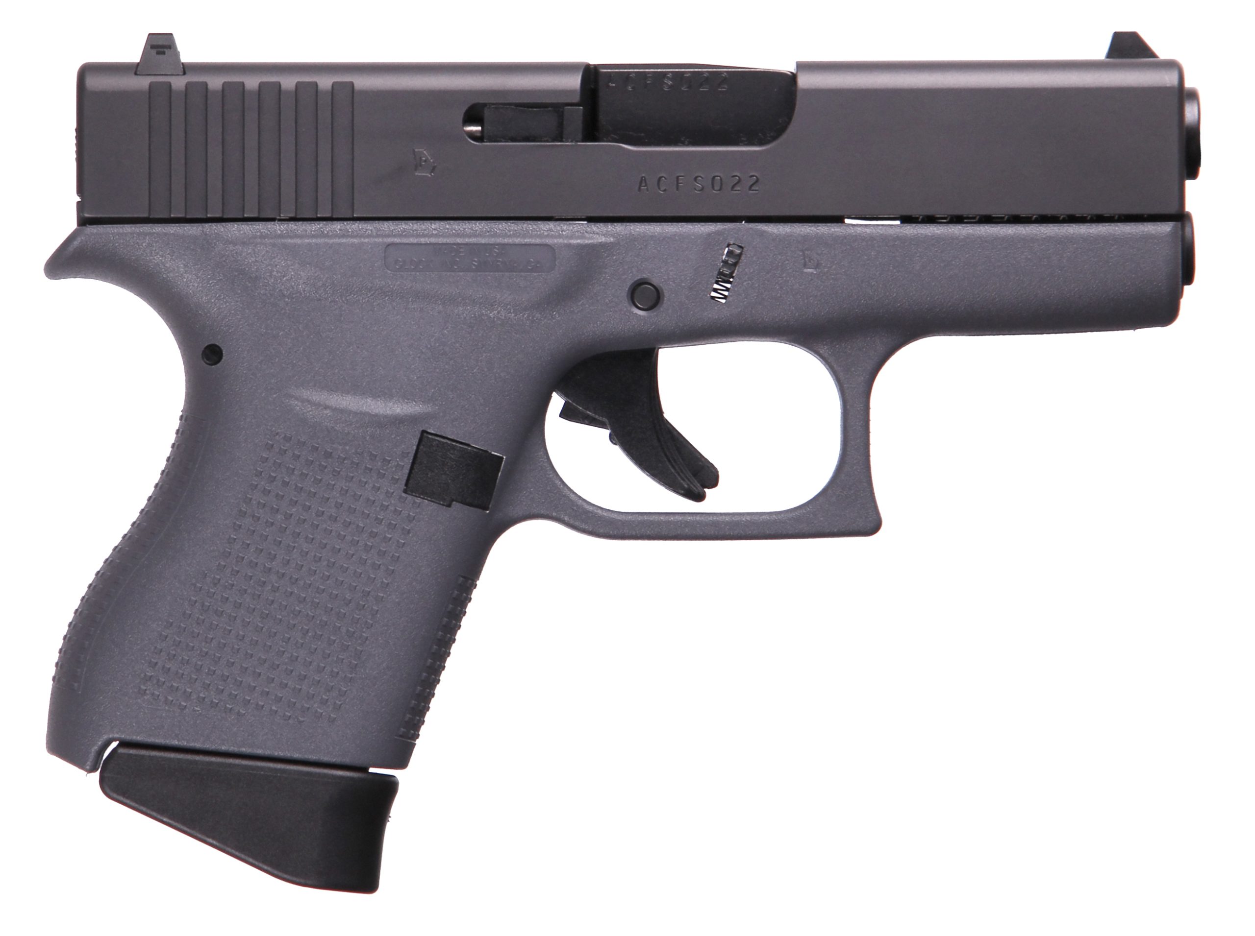 GLOCK G43 G3 GRAY 9MM 6+1 3.39" FS #