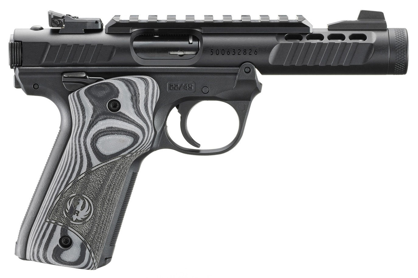 RUG MARK IV 22/45 LITE 22LR 4.4 GRY/BLK G10