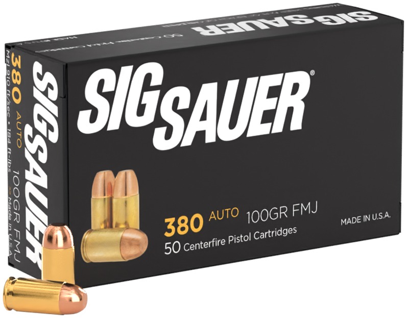 SIG AMMO 380ACP 100GR ELITE BALL FMJ 50/20