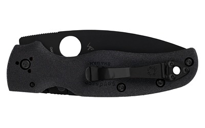 SPYDERCO SHAMAN LW 3.58" BLK PLAIN - Image 2