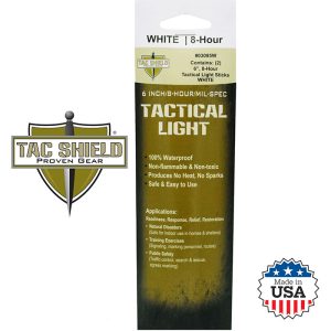 Tactical 8 Hour Light Stick 2 Pack White 6 inch