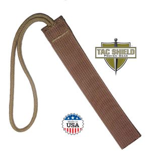 1 inch Gear Tags 2 Pack Tan