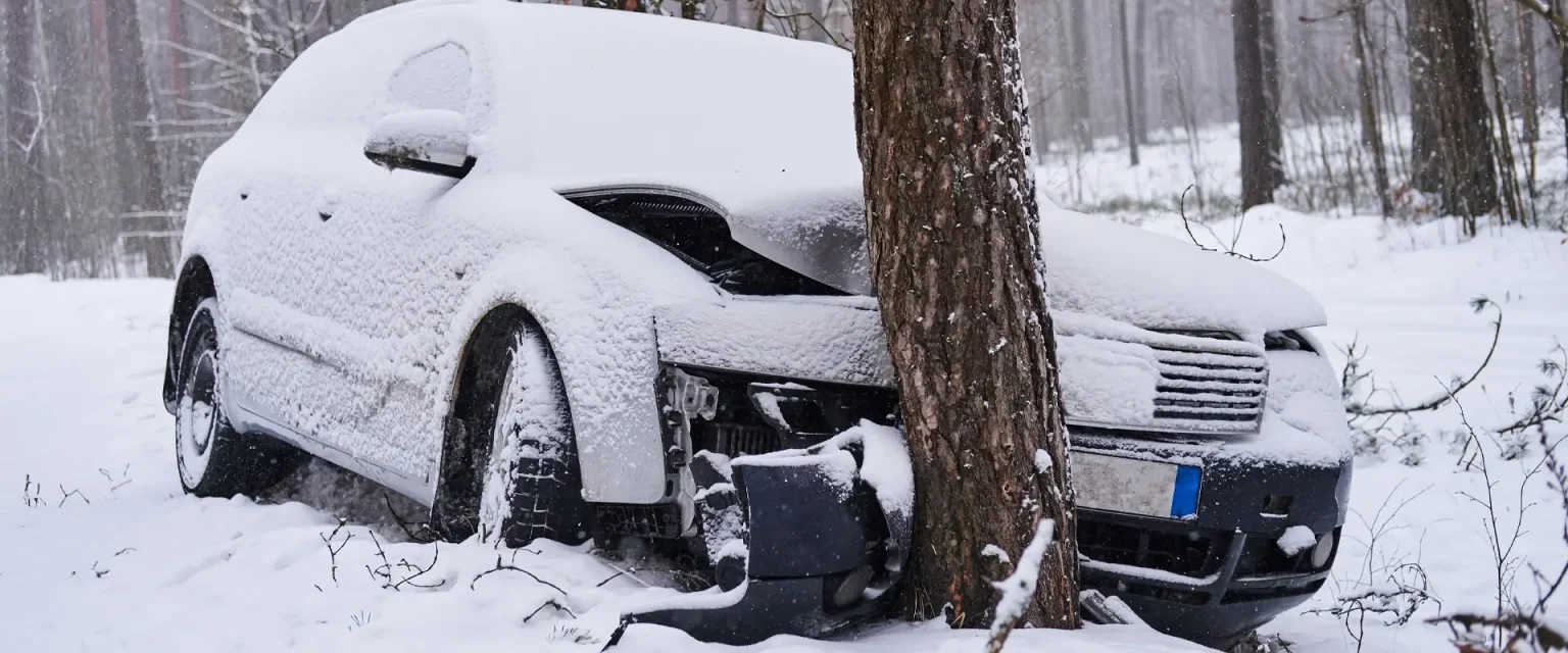 Car Stranded in Winter