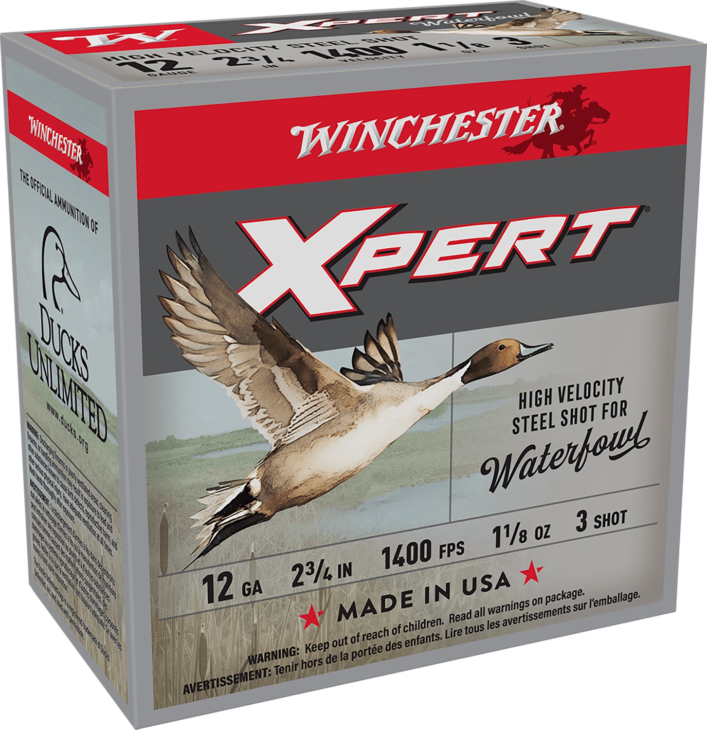 Winchester Ammo WEX12H3 Super X Xpert High Velocity 12Gauge 2.75" 1 1/8oz 3Shot 25 Per Box/10 Case