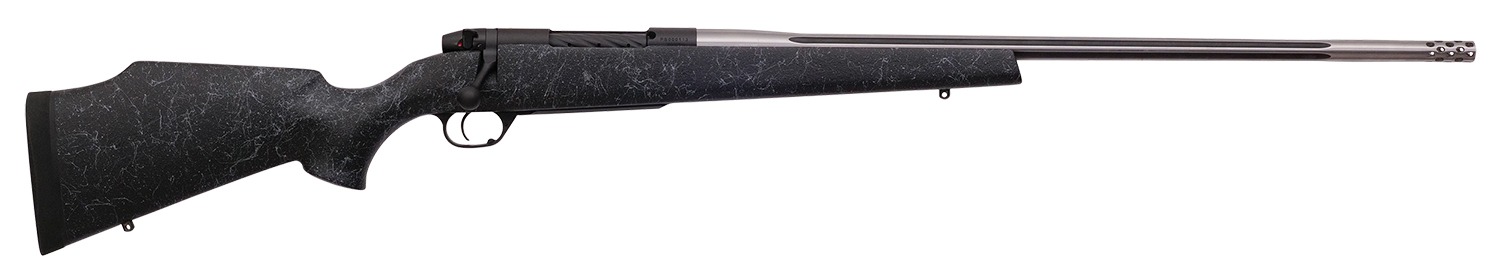 Weatherby MAM01N300WR8B Mark V Accumark 300 Wthby Mag 3+1 26" Barrel, Graphite Black Cerakote Finish, Gray Webbed Black Fixed Monte Carlo Stock