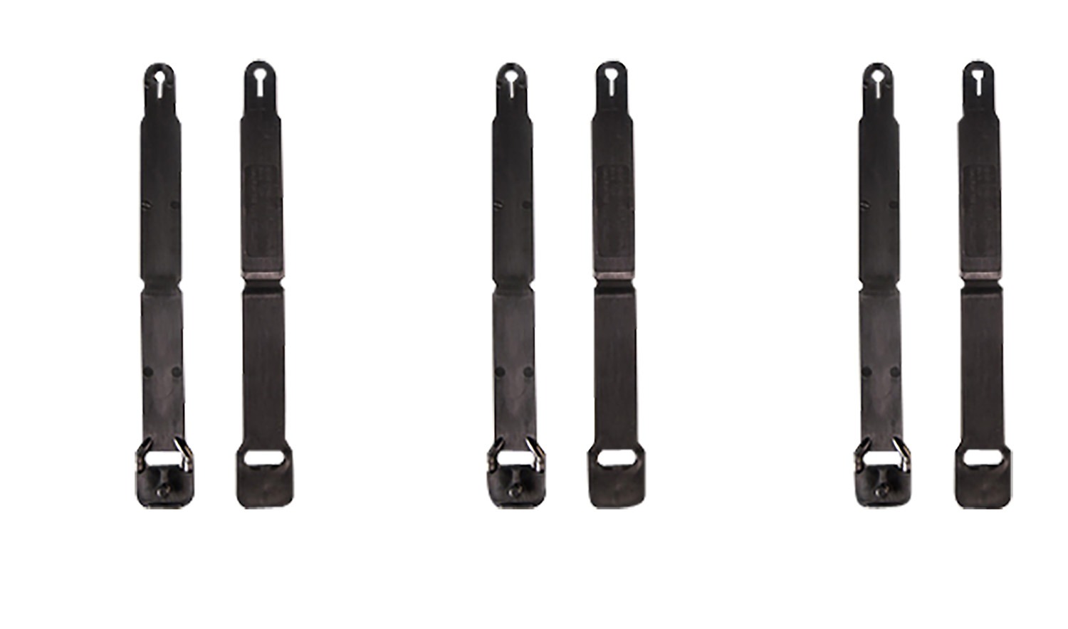 High Speed Gear 91SC12BK MOLLE Clips Short, Black Injection Molded Fits MOLLE (12 Pack)