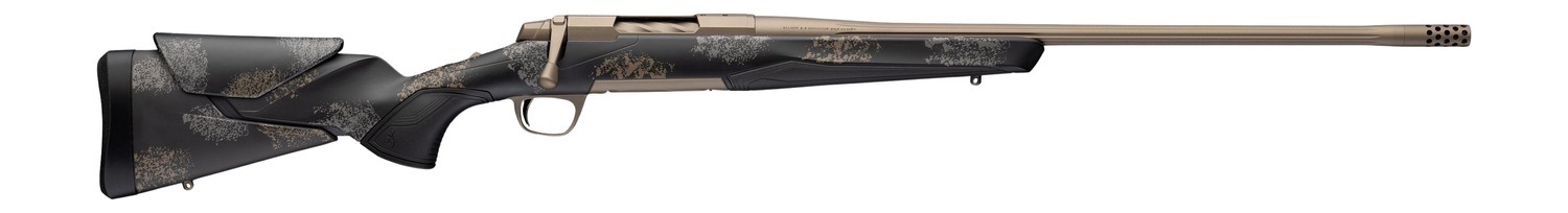 Browning 036142224 X-Bolt 2 Speed HD Full Size 270 Win 4+1 22" Smoked Bronze Cerakote Fluted Threaded Barrel, Smoked Bronze Cerakote Steel Drilled & Tapped Receiver, Bronze/Gray Camo w/Black Overmold