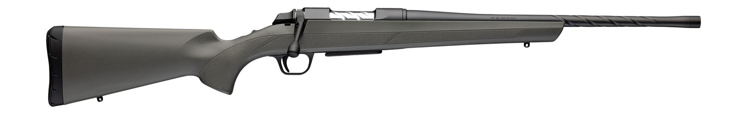 Browning 035845224 AB3 Pro SPR Full Size 270 Win 4+1 18" Matte Blued Spiral Fluted Threaded Barrel, Matte Blued Drilled & Tapped Receiver, Gray/Green Fixed Synthetic Stock