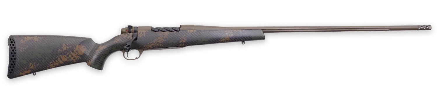 Weatherby MBC20N22CMR4B Mark V Backcountry 2.0 22 Creedmoor 4+1 22" Patriot Brown Cerakote Fluted Threaded Barrel, Steel Drilled & Tapped Receiver, Carbon Fiber w/Brown & Dark Green Sponge Accents Fix