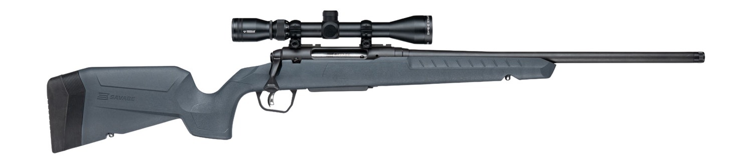 Savage Arms 33180 Axis 2 XP 25-06 Rem 4+1 20" Matte Black Carbon Steel Threaded Barrel & Drilled & Tapped Receiver, Gray Synthetic Fixed w/Pistol Grip Stock, 3-9x40mm Duplex Scope, Right Hand
