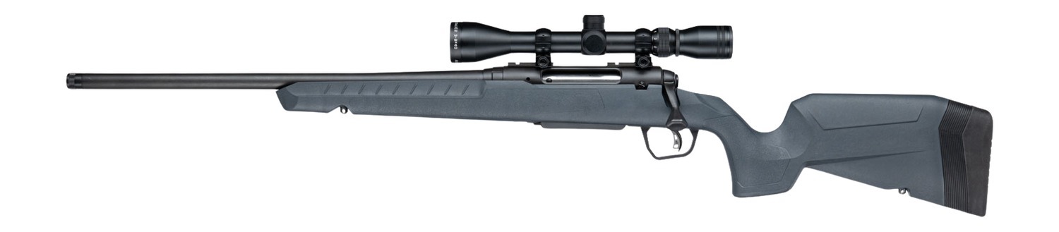 Savage Arms 33206 Axis 2 XP 30-06 Springfield 4+1 20" Matte Black Carbon Steel Threaded Barrel & Drilled & Tapped Receiver, Gray Synthetic Fixed w/Pistol Grip Stock, 3-9x40mm Duplex Scope, Left Hand
