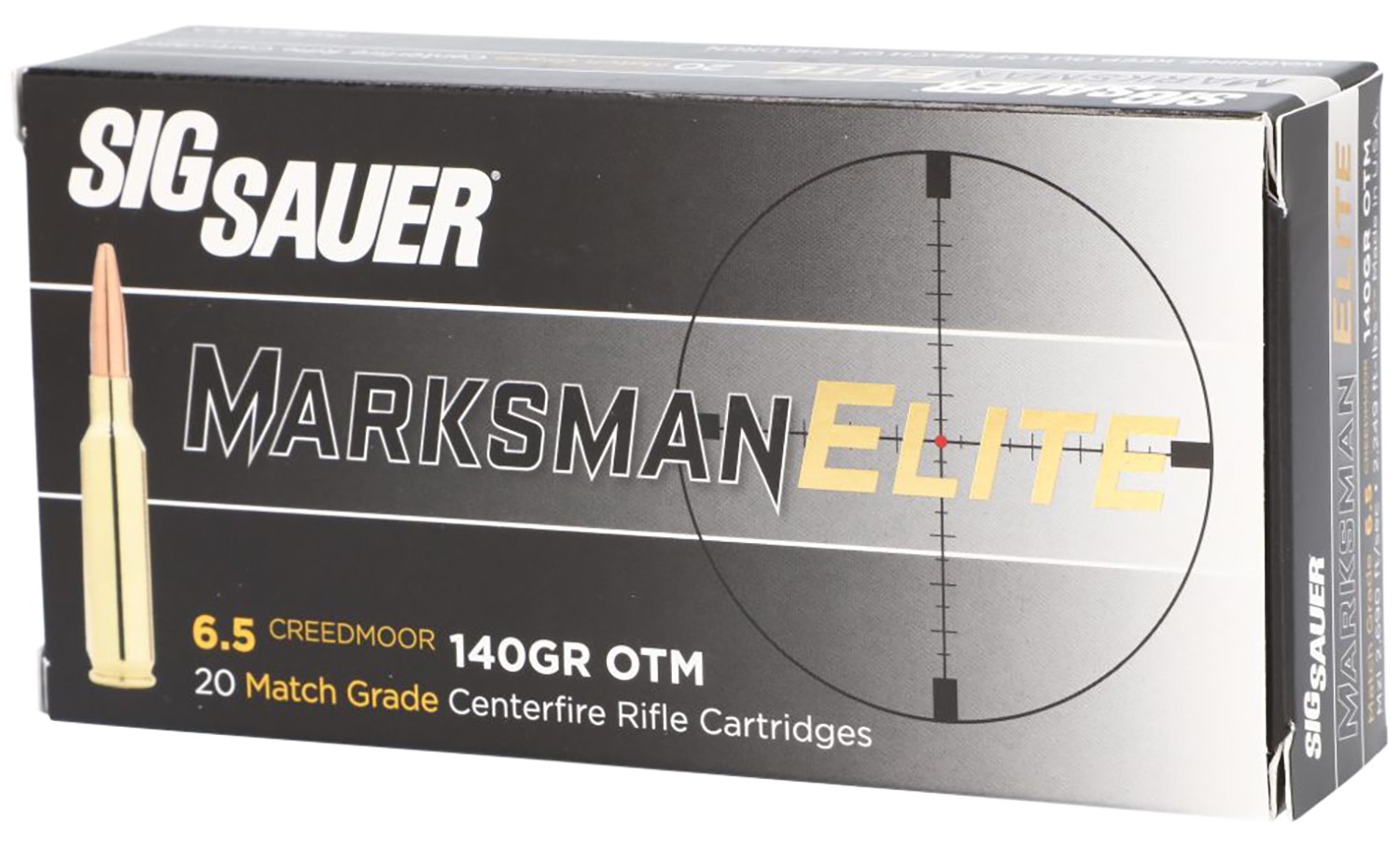 SIG SAUER Elite Match Grade 6.5 Creedmoor 140-Grain OTM Ammo