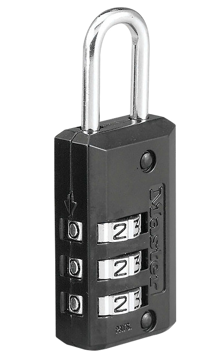Master Lock 646D Combination Lock Open With Combination Black Steel
