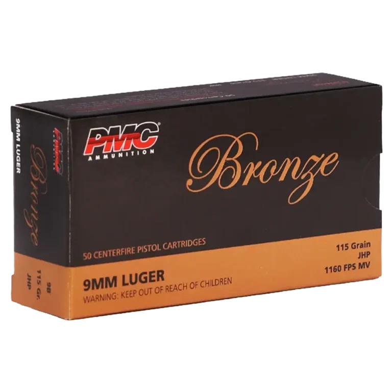 PMC Bronze 9mm Ammo 115 Grain Jacketed Hollow Point