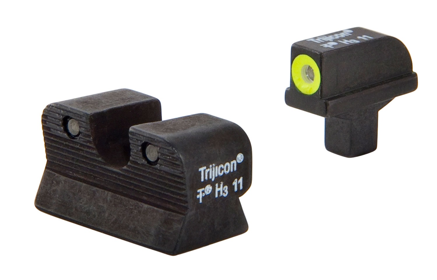 Trijicon 600514 HD Night Sights Green/Tritium Yellow Outline Front Sight-Green Tritium Black Outline Rear Sight Colt 1911