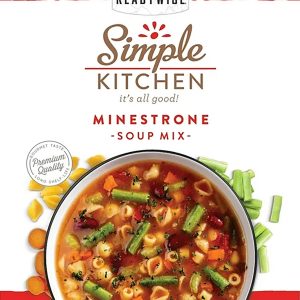 ReadyWise RWSK05065 Simple Kitchen Minestrone Soup 8 Servings Per Pouch, 6 Per Case