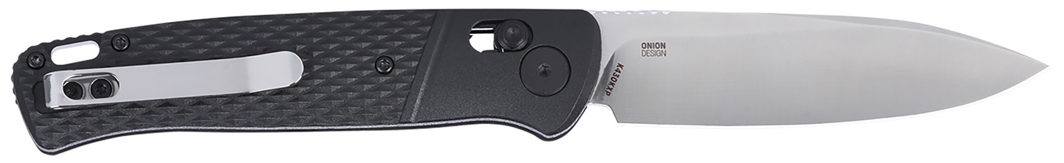 CRKT K430KXP Counterpart EDC 3.38" Folding Drop Point Plain Satin 12C27 Sandvik SS Blade, Black GRN Handle