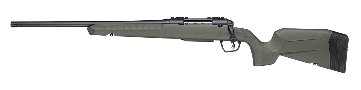 Savage Arms 33145 Axis 2 270 Win 4+1 20" Matte Black Carbon Steel Threaded Barrel, Drilled & Tapped Receiver, OD Green Fixed w/Pistol Grip Synthetic Stock, Left Hand
