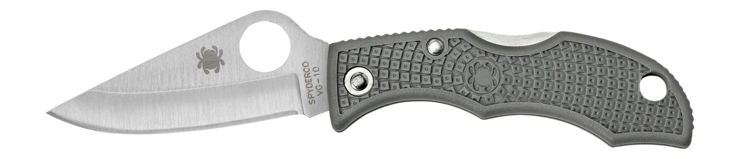 Spyderco LFGP3 Ladybug 3 1.94" Folding Clip Point Plain VG-10 SS Blade Foliage Green FRN Handle